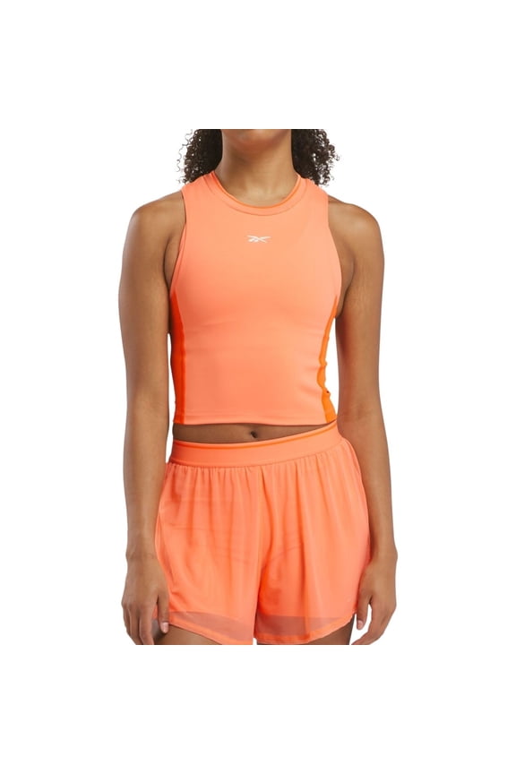 Womens Training Muscle Tank Top, Orange, Large