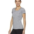 thumbnail image 1 of Reebok Womens Two Tone Basic T-Shirt, Black, X-Large, 1 of 3