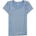 thumbnail image 1 of Reebok Womens Two Tone Basic T-Shirt, Blue, Medium, 1 of 1