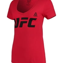 Reebok Womens UFC Graphic T-Shirt, Red, Small