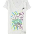 thumbnail image 1 of Reebok Womens UFC Graphic T-Shirt, White, Small, 1 of 2