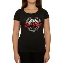 Reebok Womens UFC Las Vegas Graphic T-Shirt, Black, Large