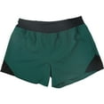 thumbnail image 1 of Reebok Womens WOR Knit Woven Athletic Workout Shorts, Green, X-Large, 1 of 2