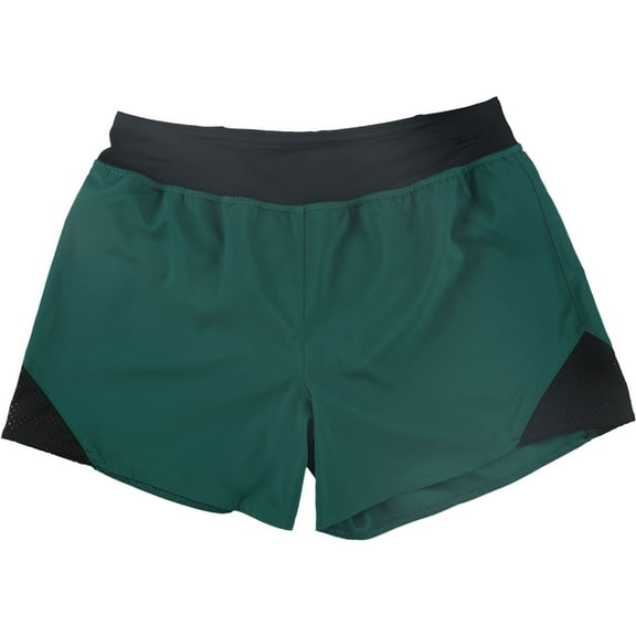 Reebok Womens WOR Knit Woven Athletic Workout Shorts, Green, X-Large