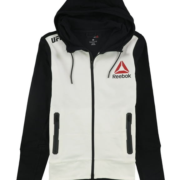 Reebok Womens Walk Out Hoodie Sweatshirt, White, Large