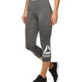 thumbnail image 1 of Reebok Womens Wanderlust Capri Compression Athletic Pants, Grey, X-Small, 1 of 1