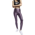 thumbnail image 1 of Reebok Womens Wonder Woman Compression Athletic Pants, Purple, Large, 1 of 1