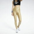 thumbnail image 1 of Reebok Womens Wonder Woman Leggings Compression Athletic Pants, Metallic, Small, 1 of 2