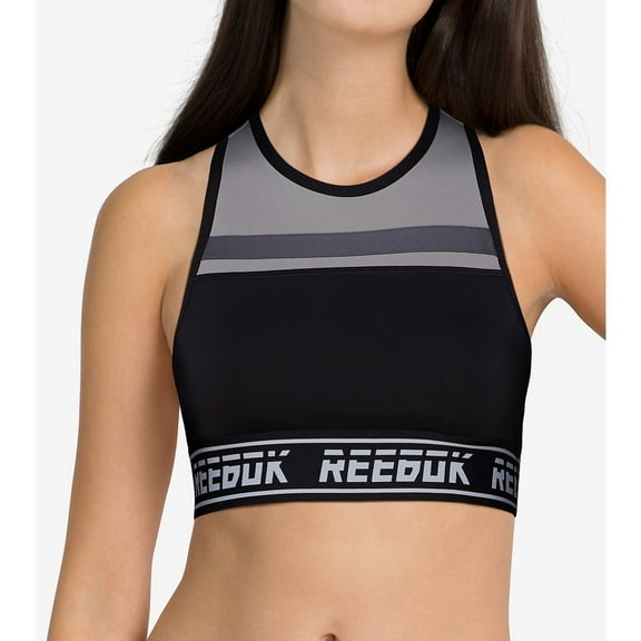Reebok Womens Workout Bralette, Black, X-Large
