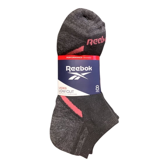 Reebok Womens's Low Cut Performance Training Socks — 8 Pack