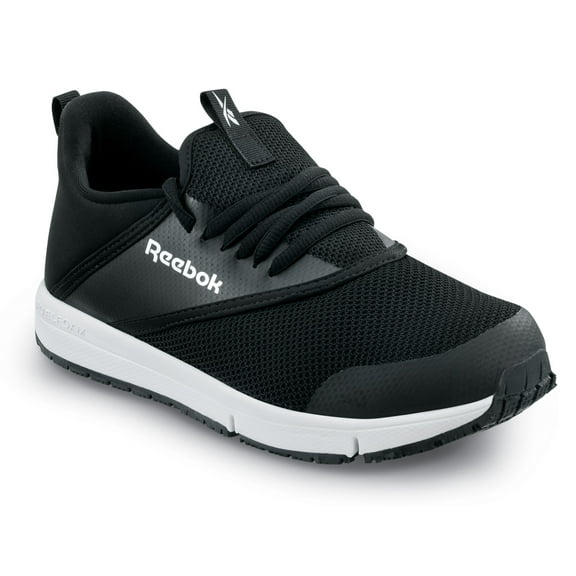 Reebok Work  DayStart Work, Women's, Black/White, Soft Toe, EH, MaxTRAX Slip Resistant, Low Athletic, Work Shoe (9.0 M)