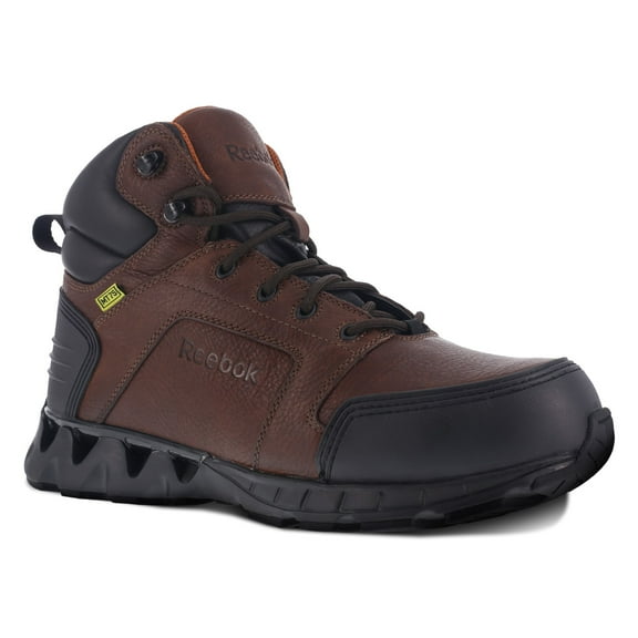 Reebok Work Men's 6" Zigkick Carbon Toe Internal Metatarsal Guard Athletic Work Boot Brown - RB7605