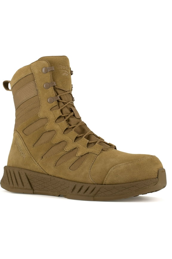 Men's Tactical Boot, Leather & Ballistic Nylon Upper, Comp Toe, Size 8