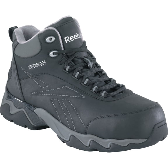 Reebok Work Men's Beamer Waterproof Leather, Rubber Athletic Hiker Boots