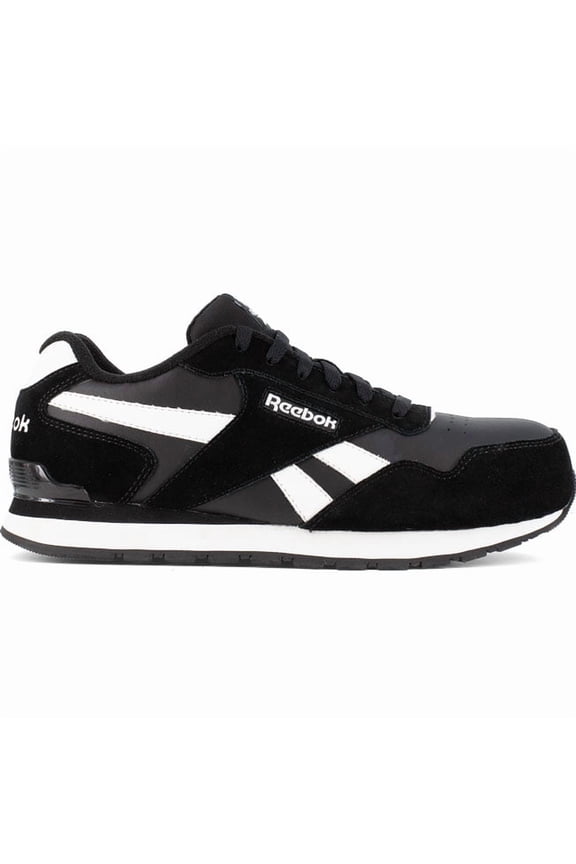 Reebok Work Mens Harmon Composite Toe Sneakers Black/White RB1982 ESD Shoes