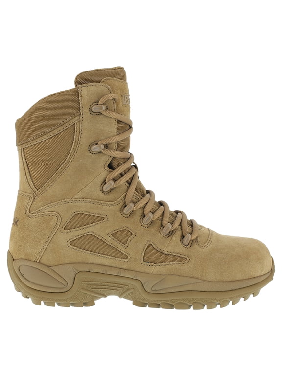 Reebok 8" Rapid Response RB Men's Combat Boots Brown 14 2E (Wide)