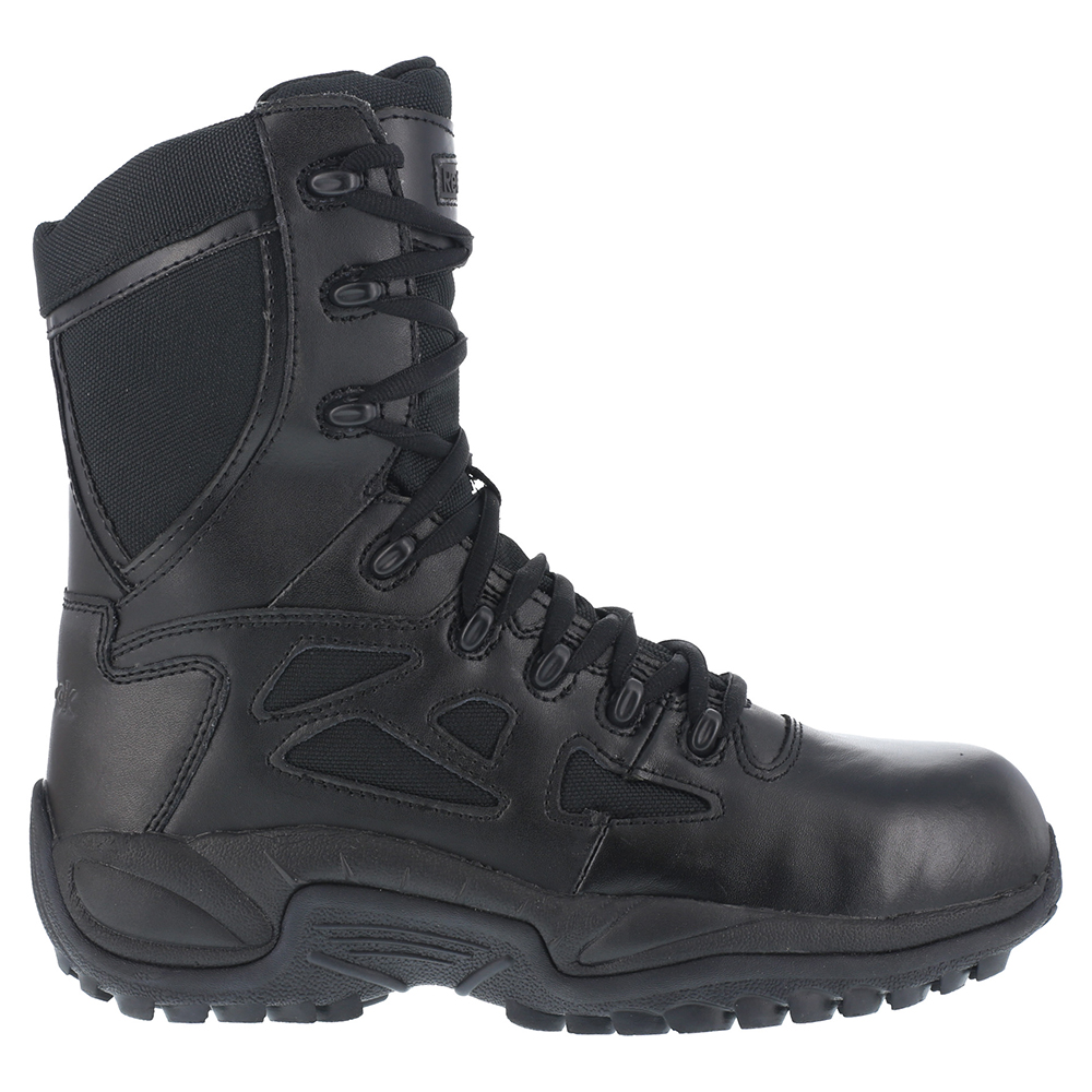Reebok Work  Mens Rapid Response Rb 8 Inch Side Zip Composite Toe   Work Safety Shoes Casual - image 1 of 5