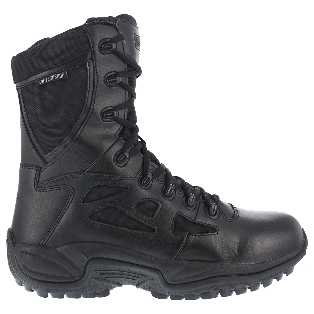 Reebok Work  Mens Rapid Response Rb 8 Inch Waterproof Soft Toe Eh Side Zip  Work Safety Shoes Casual - image 1 of 5