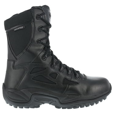 Reebok Work Mens Rapid Response Rb 8 Inch Waterproof Soft Toe Eh Side Zip