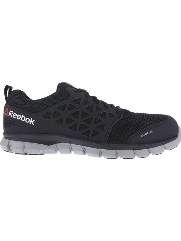 Sublite Cushion Work Men's Alloy Toe Electrical Hazard Work Athletic Shoe, Black, Size 9.5(W)