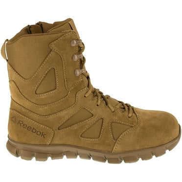 Reebok Work Men's 8" Sublite Cushion Composite Toe Tactical Boot with Side Zipper Coyote - RB8809