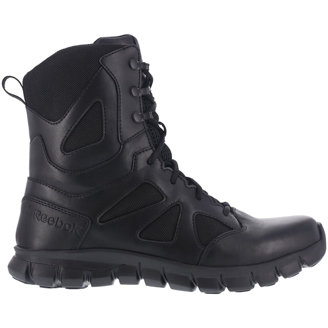 Reebok Men's 8" Sublite Cushion Tactical Boot Soft Toe Black 7.5 EE US