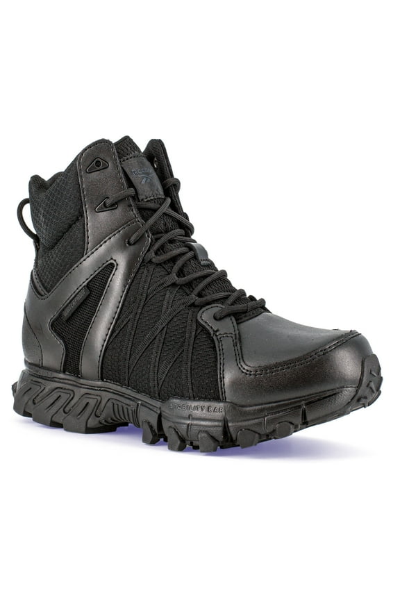 Reebok Trailgrip Tactical Men's Soft Toe EH WP 6 Inch Side Zip Tactical Work Boot