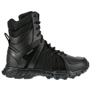 Reebok Mens Trailgrip 8" Side-zip Waterproof Insulated Tactical Boots, 200 Gram Black 8 2E Wide