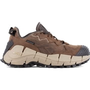 Reebok Zig Kinetica Edge II Work Mens Composite Toe Electrical Hazard Waterproof Work Oxford, Brown, Size 11.5W
