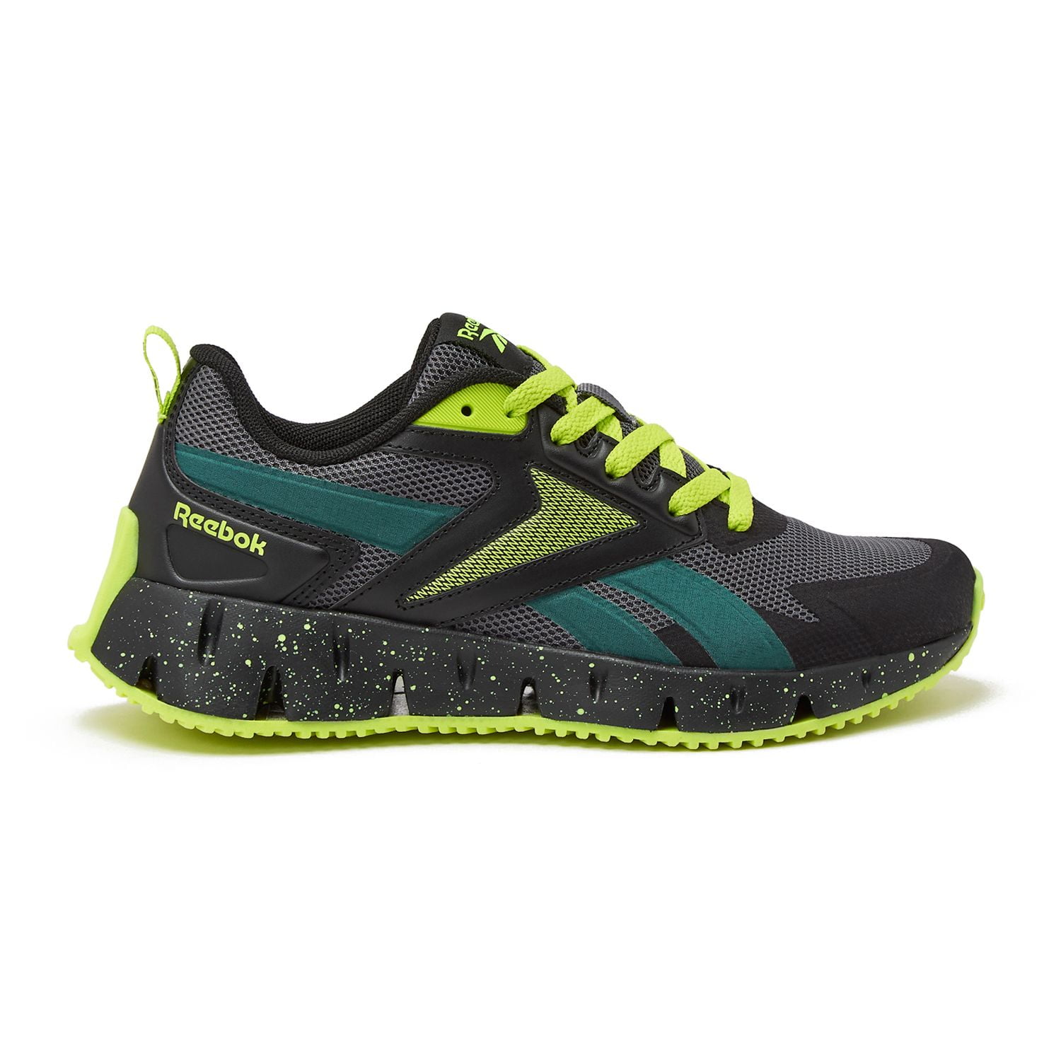 Reebok Zig Vector Girls Shoes Color: Gray Black Lime Size: 7