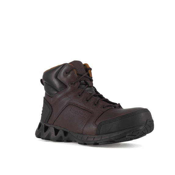 Reebok ZigKick 6" Men's Composite Toe Work Boots Brown 5 2E (Wide)
