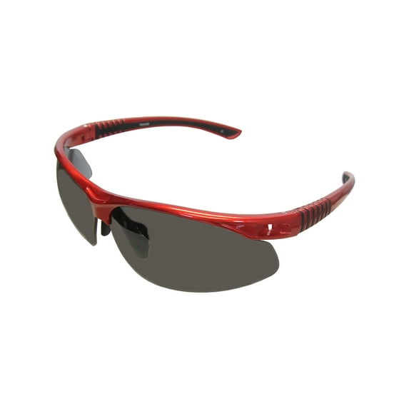 Reebok ZigPro Golf Sunglasses, Red Frame/Smoke Lens -