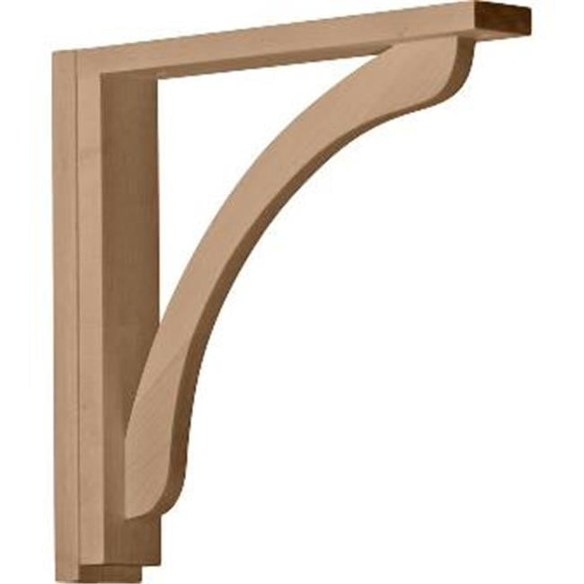 Reece 14.25" Hand-Carved Rubberwood Decorative Bracket