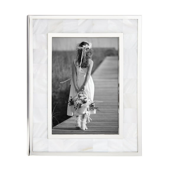 Reed And Barton Mother Pearl Photo Frame, 5" X 7"