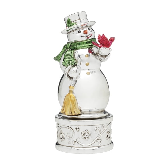 Reed & Barton 2025 New Vintage Christmas Snowman Musical Figurine Plays "Jingle Bells"
