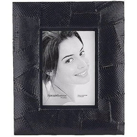 Reed & Barton 2857 Panama Picture Frame, 5-Inch by 7-Inch, Black