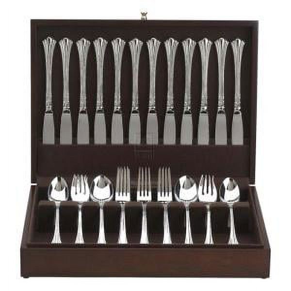 Reed Barton Eureka Mahogany Finish Flatware Chest Holds 108 Pieces