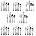 thumbnail image 1 of Reed & Barton Hammered Antique 18/10 Stainless 40pc. Flatware Set (Service for Eight), 1 of 4