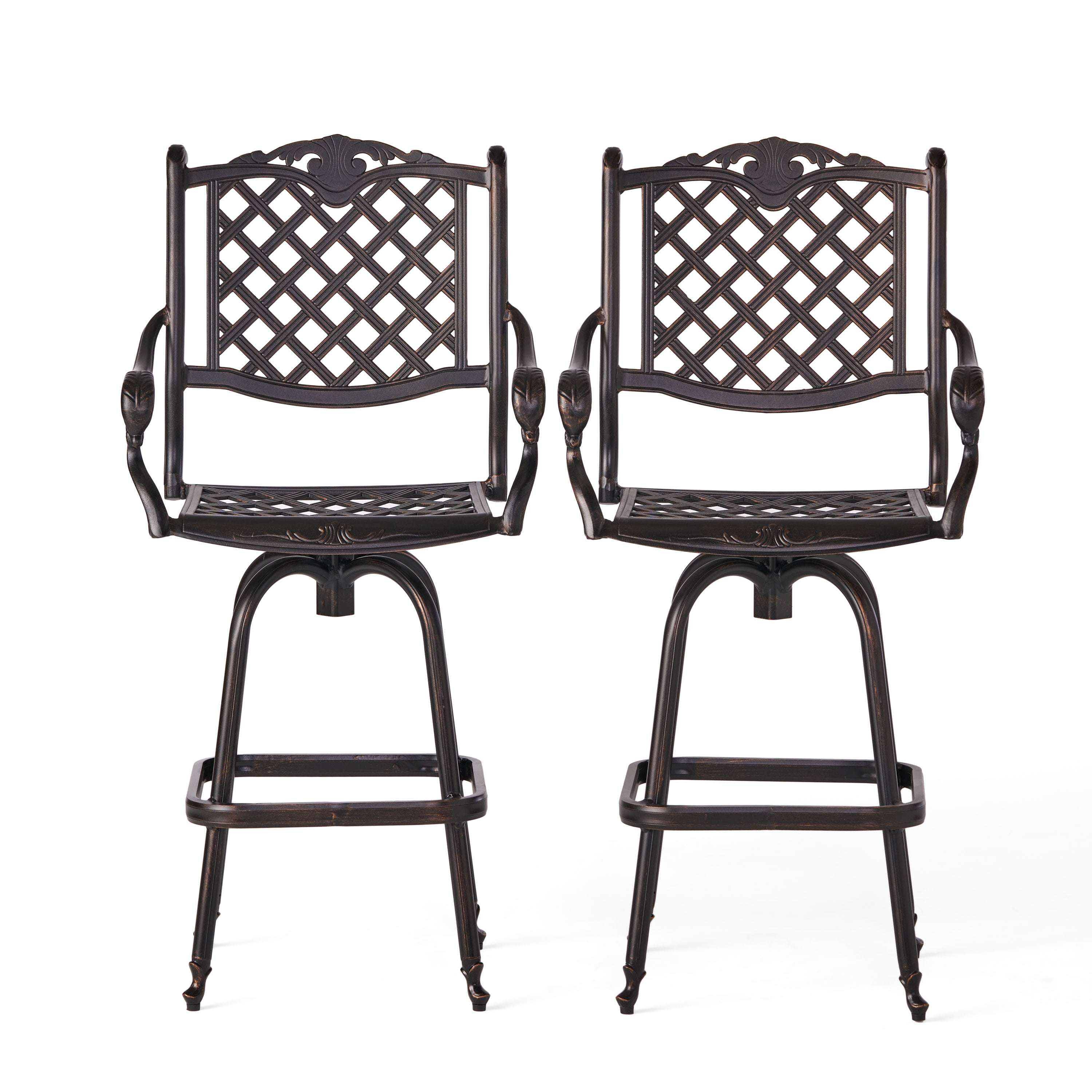 Cast aluminum bar stools sale