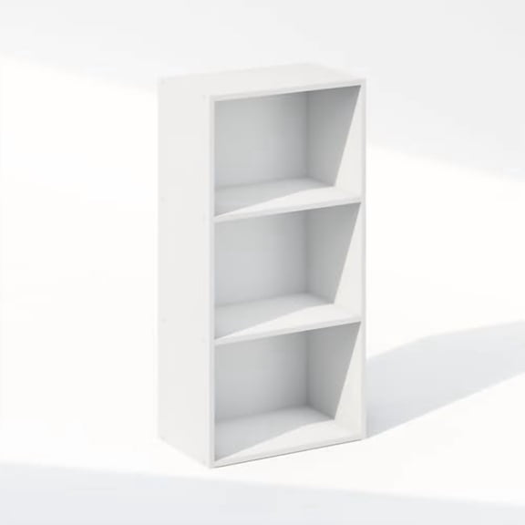 Reed Closet Organizers and Storage, 3-Tier Closet Organizer, Open Shelf Closet Storage, for Wardrobe, Bedroom, Living Room, White