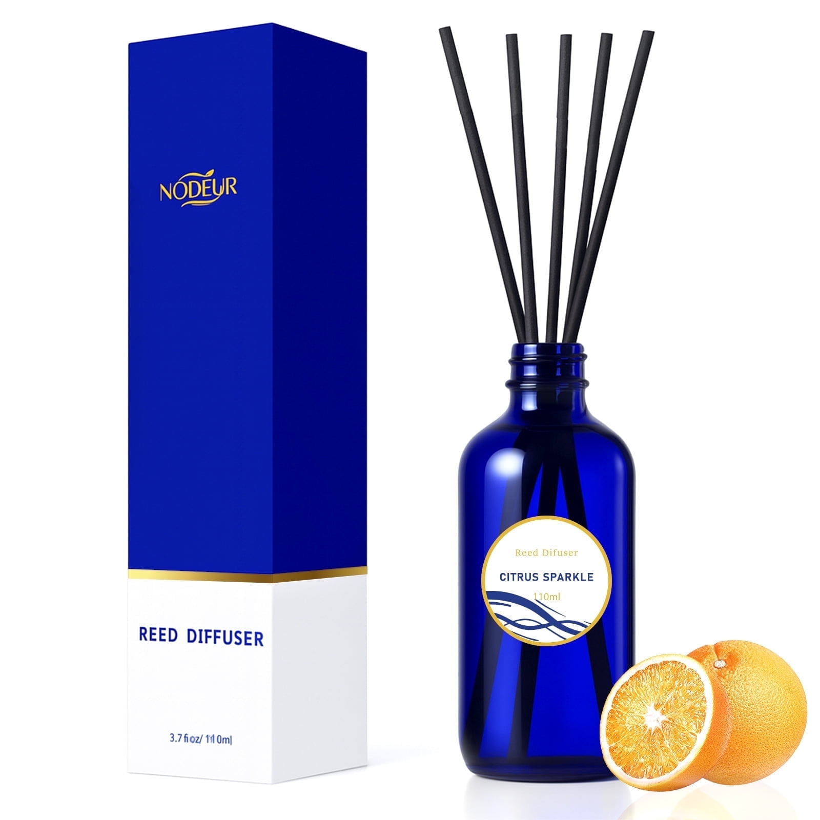 Reed Diffuser Set 3.7 oz Citrus, Home Fragrance Scent Essential Oil ...