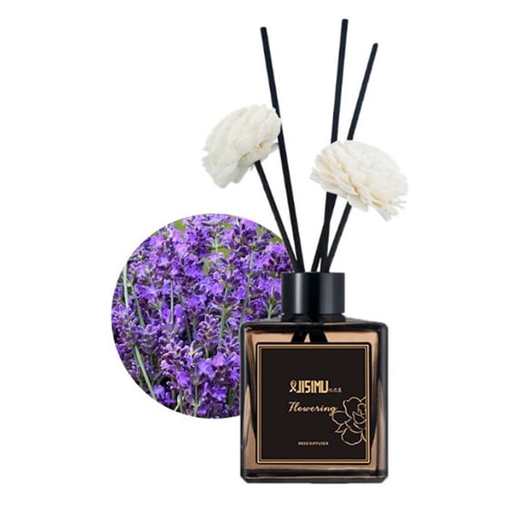 Reed Diffuser Set, 4 Pack, Lavender Scent, 1.69 fl oz, essential oil Material, Practical Home Accessory for Kitchen, Bathroom, Bedroom and Daily Use