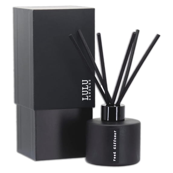 Reed Diffuser Set | Black Tea & Sage | 6 Reed Sticks | Scent Diffuser for Bedroom Bathroom Living Room & Office (4.2 FL Oz.)