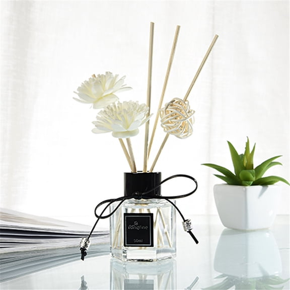 Reed Diffuser Set , Home Scent with 3 Scent Sticks, Natural Non-Toxic Essential Oil Sticks Air Freshener for Bathroom & Living Room