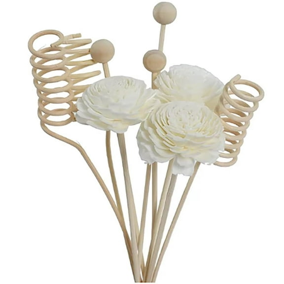 Artificial Flower Diffuser Reeds, 9-Pack Replacement Sticks for Oil Warmers