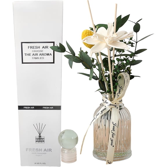 Reed Diffuser of Home Fragrance,Bathroom Diffuser with Sticks, 3.38OZ Essential Oil Lavender Scented, for Home, Office Aroma (Lavender)