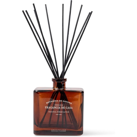 Reed Diffuser with Fragrance Oil Wooden Cap and 10 Reeds 7.85 fl oz Scent Botanico de Havana