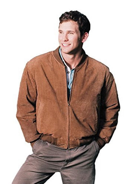 Est. 1950 Suede Leather Jacket, 2XL, Camel