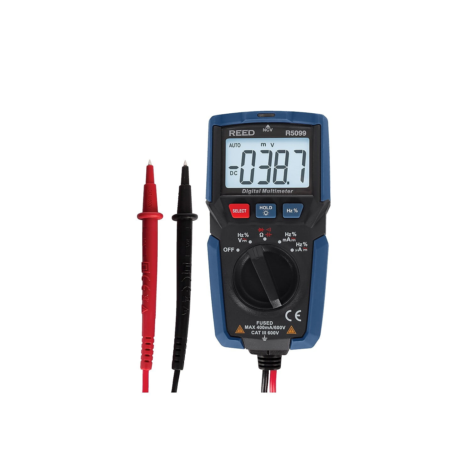 Reed Instruments Compact Multimeter with NCV (R5099) - Walmart.com