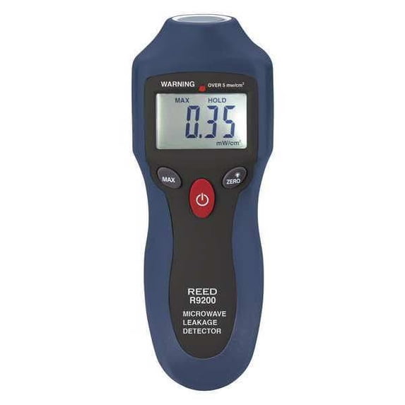 REED Instruments R9200 Microwave Leakage Detector with 4 digit LCD display and one-handed operation